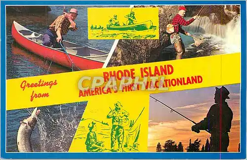 Cartes postales moderne Greetings from Rhode Island America's First Vacationland