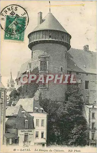 Ansichtskarte AK Laval Le Donjon du Chateau