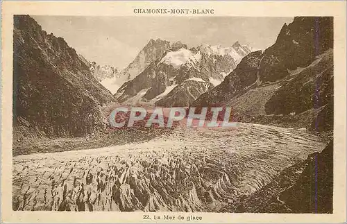 Cartes postales Chamonix Mont Blanc La Mer de Glace