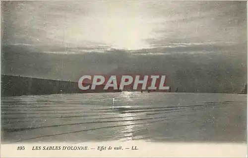 Cartes postales Les Sables D'Olonne Effet de Nuit