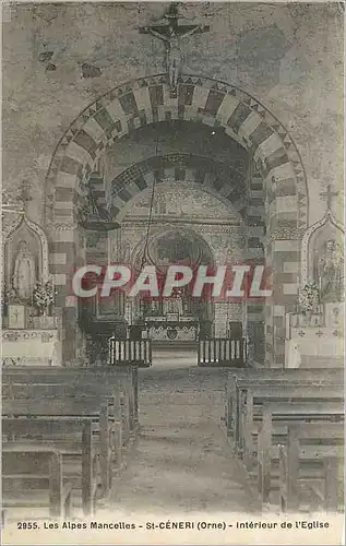 Cartes postales Les Alpes Mancelles St Ceneri (Orne) Interieur de l'Eglise