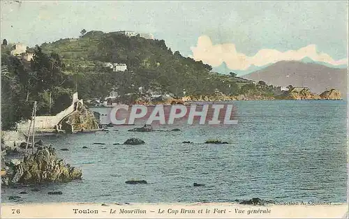 Cartes postales Toulon Le Mourillon Le Cap Brun et le Fort Vue Generale