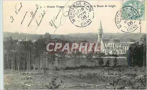 Cartes postales Grande Trappe Le Monastere vu de la Route de Laigle