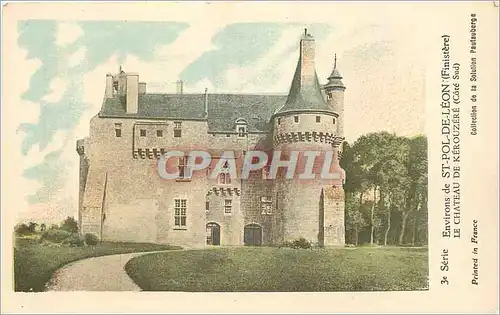 Cartes postales Environs de St Pol de Leon (Finistere) Le Chateau de Kerouzere (Cote Sud)