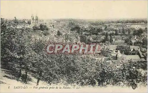 Cartes postales Saint Lo Vue Generale prise de la Falaise