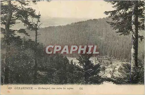 Cartes postales Gerardmer Kichompre vue entre les Sapins