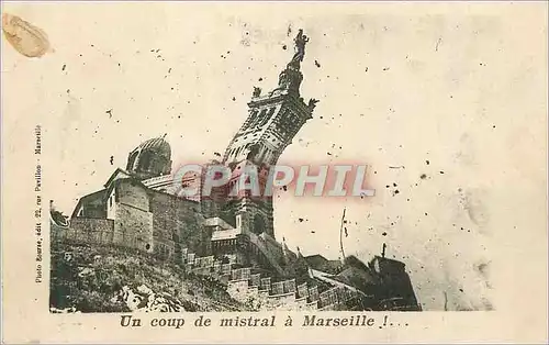 Cartes postales Un Coup de Mistral a Marseille