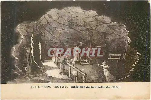 Cartes postales Royat Interieur de la Grotte du Chien