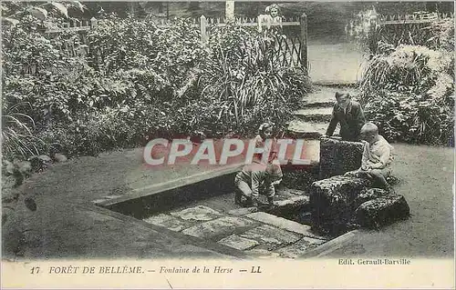 Cartes postales Foret de Belleme Fontaine de la Herse Enfants
