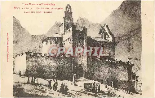 Cartes postales Luz Les Hautes Pyrenees L'Eglise des Templiers