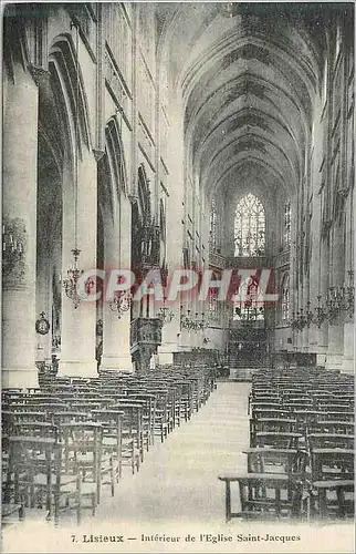 Cartes postales Lisieux Interieur de l'Eglise Saint Jacques