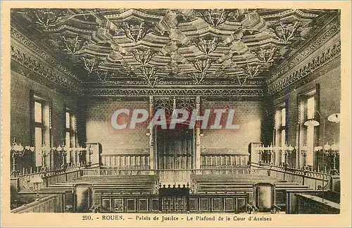 Cartes postales Rouen Palais de Justice Le Plafond de la Cour d'Assises