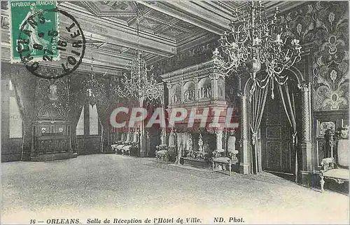 Cartes postales Orleans Salle de Reception de l'Hotel de Ville