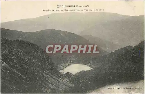 Ansichtskarte AK Le Hohneck (Alt 1300 m) Vallee et Lac de Schissrothried vus du Honneck