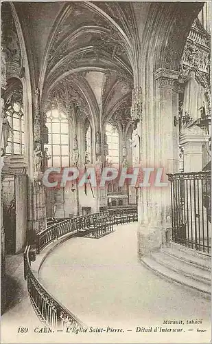 Ansichtskarte AK Caen L'Eglise Saint Pierre Detail d'Interieur