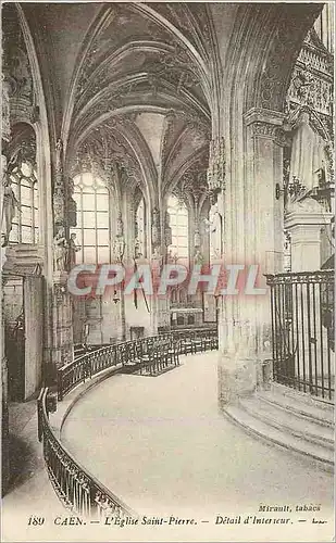 Cartes postales Caen L'Eglise Saint Pierre Detail d'Interieur