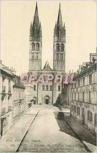 Cartes postales Caen Facade de l'Eglise St Etienne Ancienne abbaye aux hommes