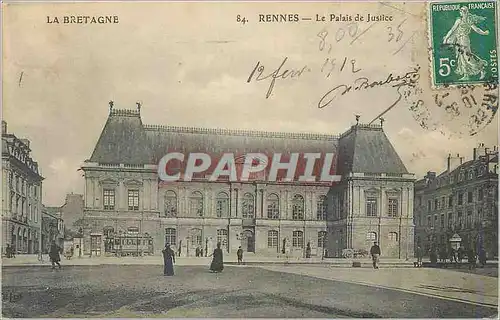 Ansichtskarte AK Rennes La Bretagne Le Palais de Justice