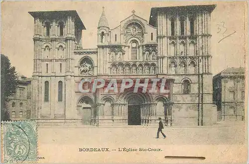 Ansichtskarte AK Bordeaux L'Eglise Ste Croix