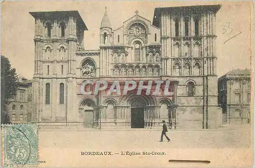 Cartes postales Bordeaux L'Eglise Ste Croix