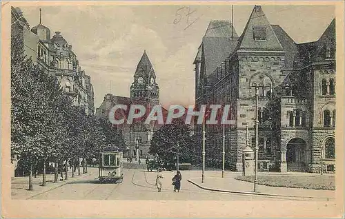 Cartes postales Metz Avenue de la Gare Tramway