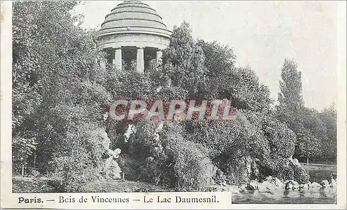 Cartes postales Bois de Vincennes Le Lac Daumesnil
