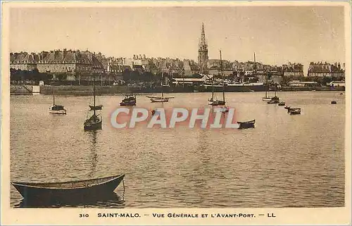 Ansichtskarte AK Saint Malo Vue Generale et l'Avant Port