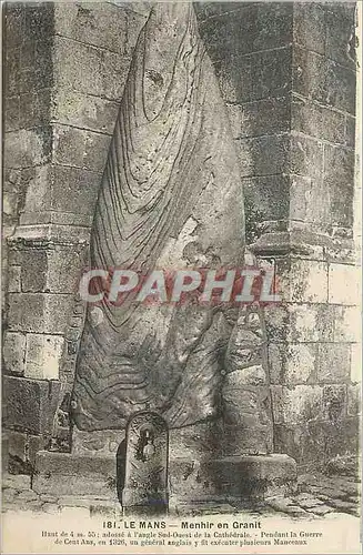 Cartes postales Le Mans Menhir en Granit