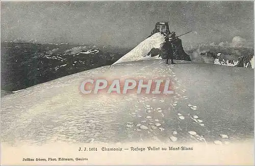Ansichtskarte AK Chamonix Refuge Vallot au Mont Blanc