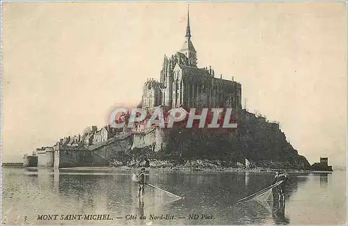 Ansichtskarte AK Mont Saint Michel Cote du Nord Est Peche Pecheurs