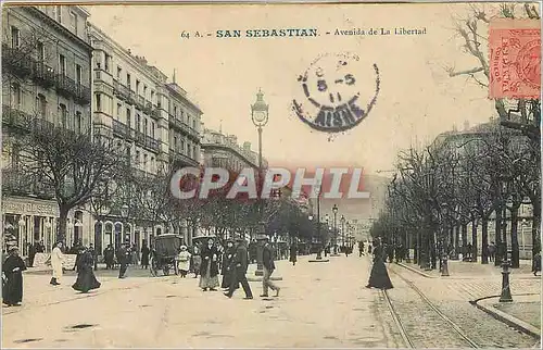 Cartes postales San Sebastian Avenida de la Libertad