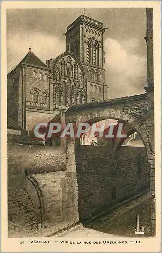 Cartes postales Vezelay Vue de la Rue des Ursulines