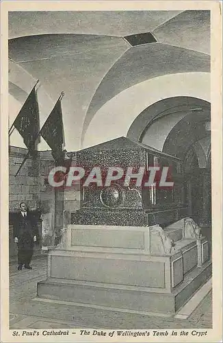Ansichtskarte AK St Paul's Cathedral The Duke of Wellington's Tomb in the Crypt