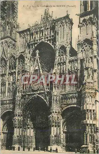 Cartes postales La Cathedrale de Rouen (Portail)