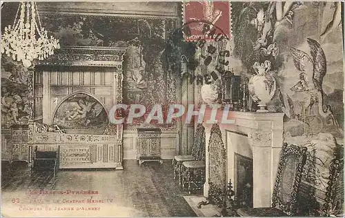 Ansichtskarte AK Pyrenees le Chateau Henri IV Chambre de Jeanne d'Albret