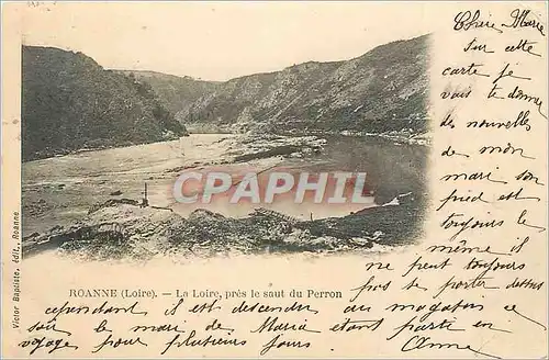 Cartes postales Roanne (Loire) la Loire Pres le Saut du Perron (carte 1900)