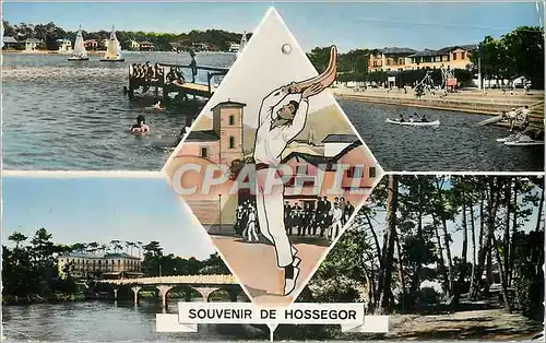 Cartes postales moderne Souvenir de Hossegor Lac lac et Hotel du Parc Poelote basque