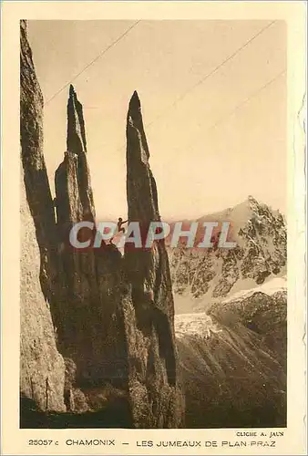 Cartes postales Chamonix Les Jumeaux de Plan Praz