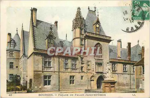 Cartes postales Bourges Facade du Palais Jacques Coeur