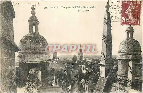 Cartes postales Dijon Vue prise de l'Eglise Saint Michel Cachet Daguin