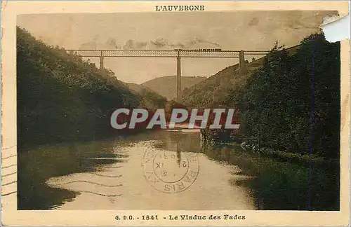 Cartes postales l'Auvergne le Viaduc des Fades Train