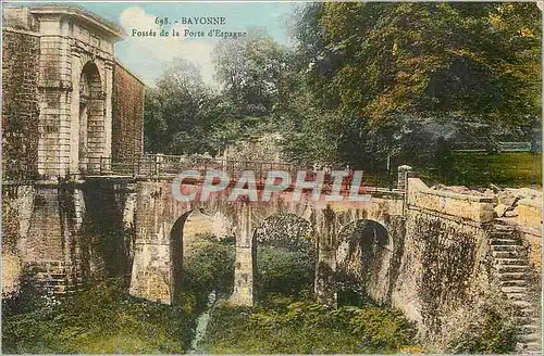 Cartes postales Bayonne Fosses de la Porte d'Espagne