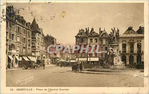 Cartes postales Abbeville Place de l'Amiral Courbet