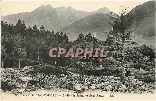Cartes postales Env du Mont Dore le Puy de Sancy Vu de la Route
