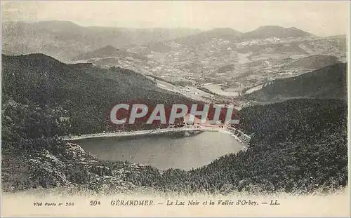 Cartes postales Gerardmer le lac Noir et la Vallee d'Orbey