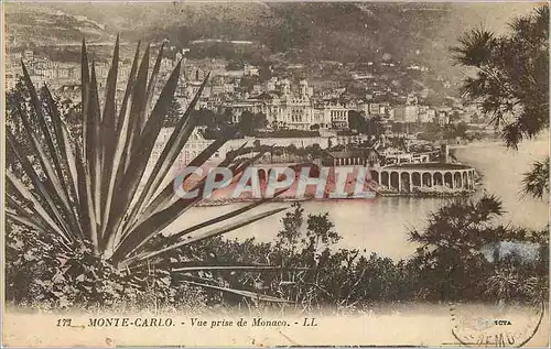 Cartes postales Monte Carlo Vue Prise de Monaco