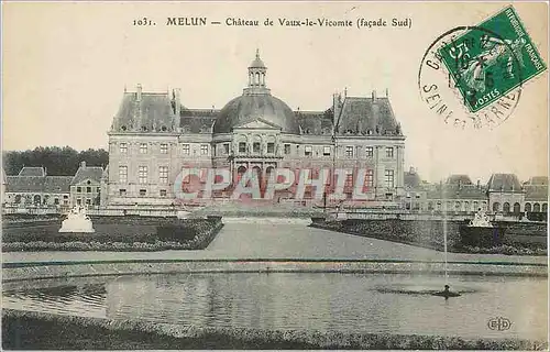 Cartes postales Melun Chateau de Vaux le Vicomte (Facade Sud)