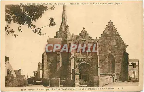 Cartes postales Perros Ploumanach (C du N) Eglise de la Clarte l'Un des Plus Beaux Joyaux