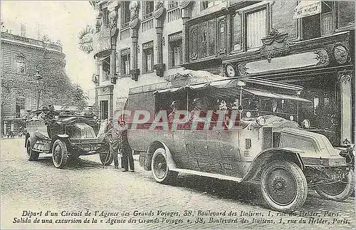 REPRO l'Agence des Grands Voyages Boulevard des Italiens Paris Automobile