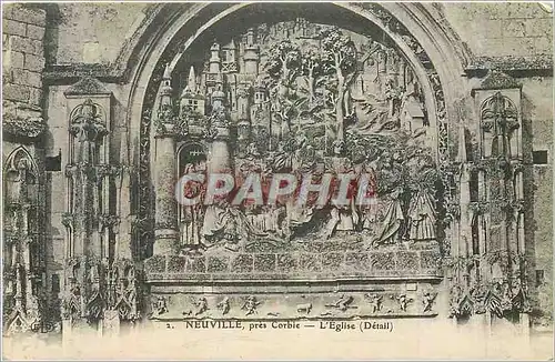 Cartes postales Neuville Pres Corbie l'Eglise (Detail)